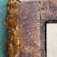 Miroir bois doré vintage  32,5 x 38