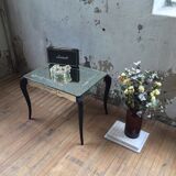 Bevelled mirror coffee table