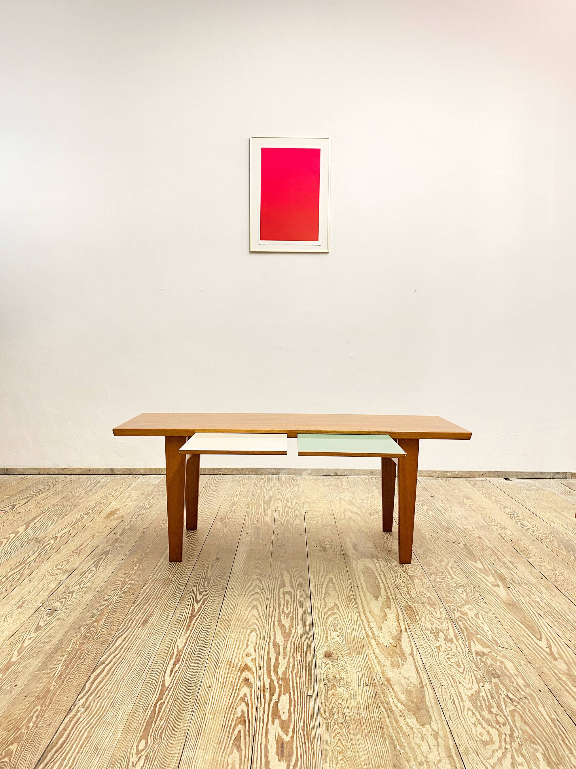 Mid Century Teak Coffee Table, Sofa Table, 1950s, 1960s