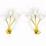 Pair of brass wall lamps by Emil Stejnar for Rupert Nikoll, Austria 1960