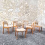 Set of six vintage designer chairs