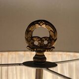 Antique three-light Bouillotte lamp - brass - Fontette Palace Caen