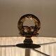 Antique three-light Bouillotte lamp - brass - Fontette Palace Caen