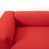 Vitra modular soft 5-seat sofa by Jasper Morrison in red Fabric
