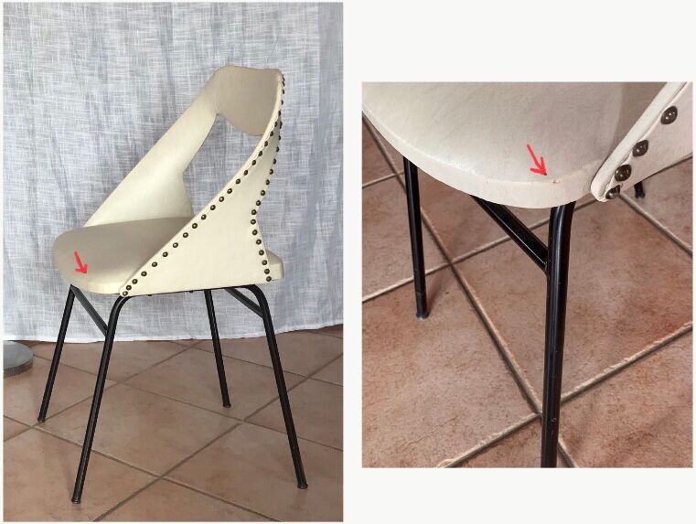 Pair of Louis Paolozzi chairs for Zol 50s