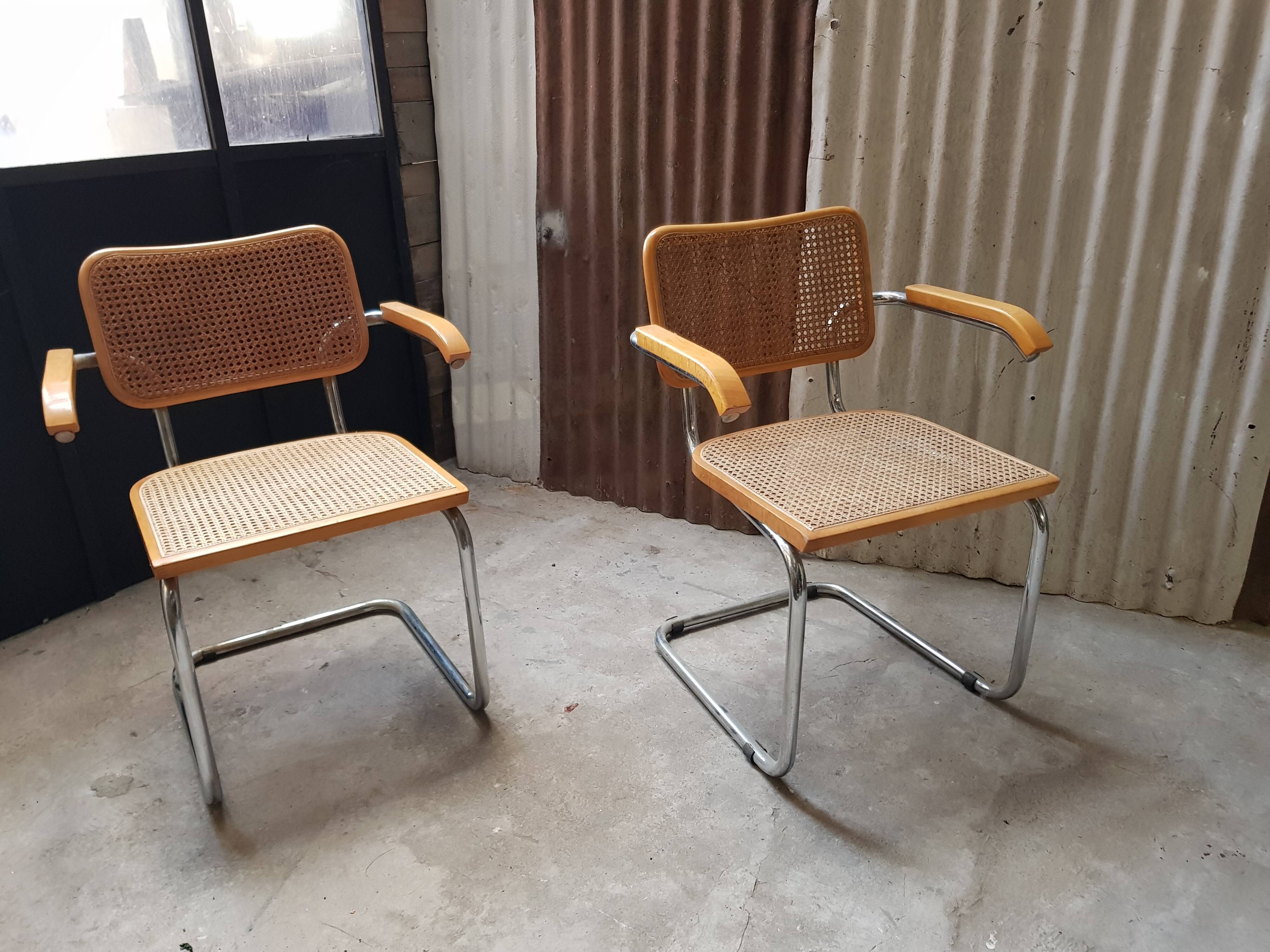 Marcel Breuer B64 armchairs