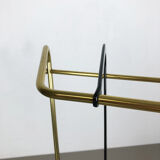 Original midcentury metal brass umbrella stand, Germany, 1950s