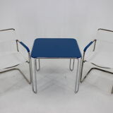 1930s Marcel Breuer Set of  B10 Bauhaus Tubular Table  and B34 Armachairs by Mucke Melder, CZ
