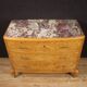 Commode en bouleau du XXe siècle avec plateau en marbre