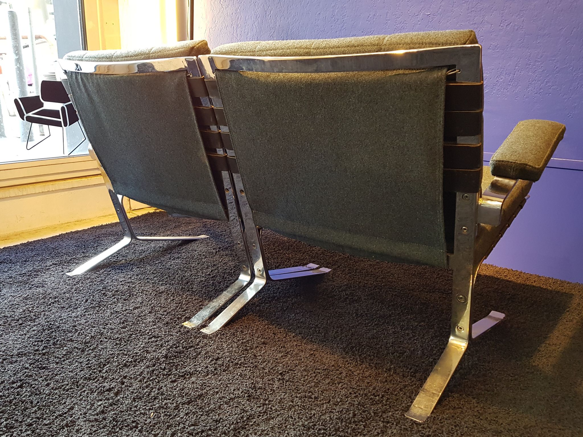 Bench "joker" design Olivier Mourgue editions Airborne 1961