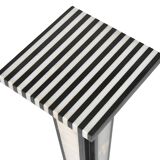 Black and white marble column