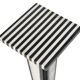Black and white marble column