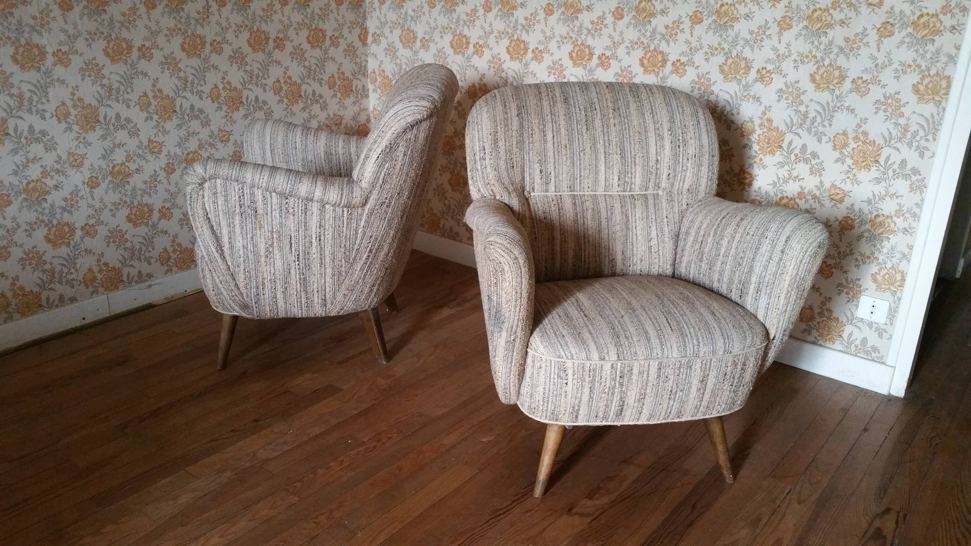 50's organic armchair