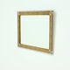 Large Decorative Gold Plated Mirror by Deknudt Belgium 1980s