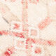 Faded red and beige vintage runner rug 322x85cm