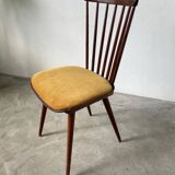 Chaise Baumann « menuet » assise jaune