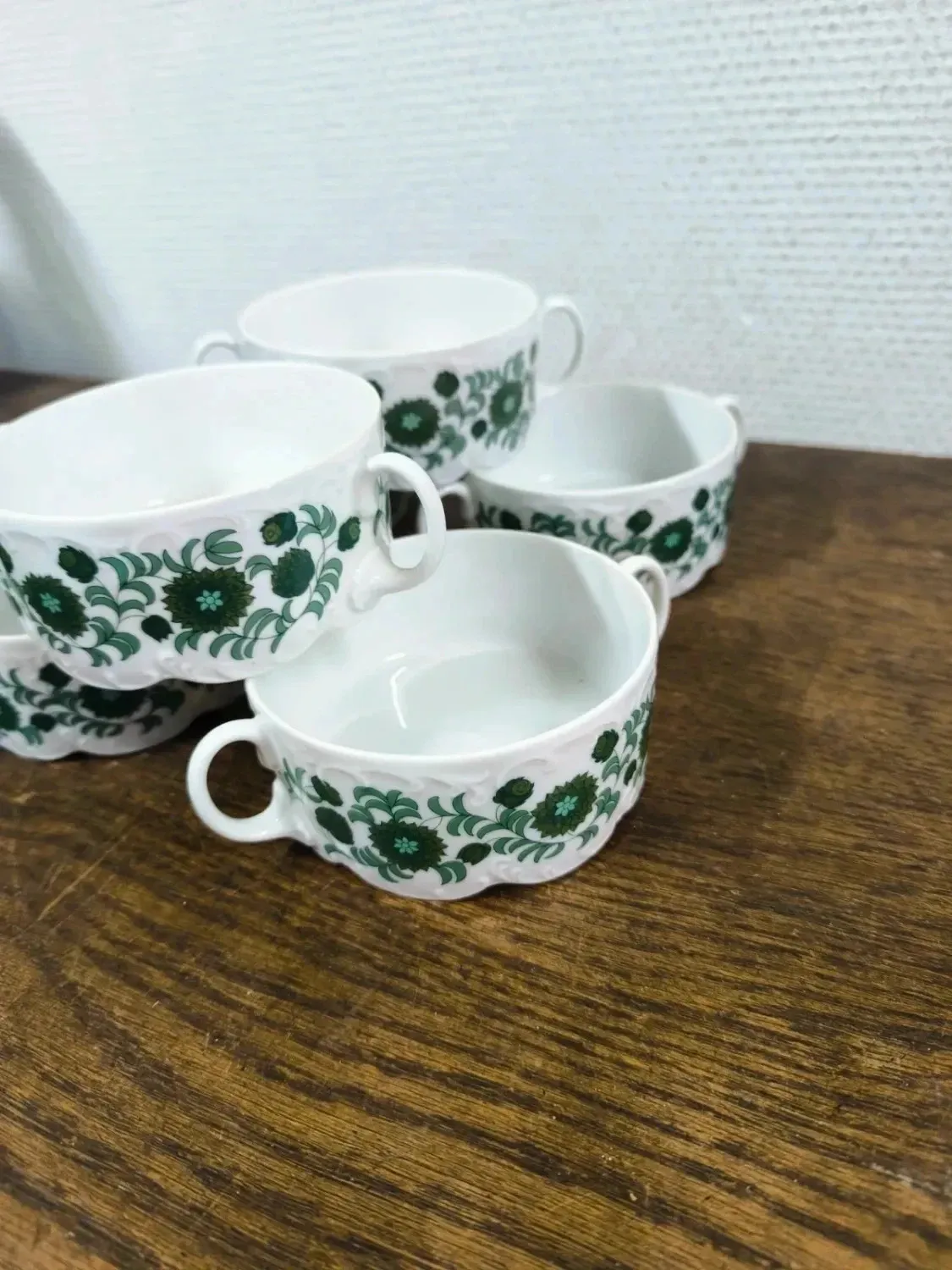 Vintage Rosenthal Monbijou Giscard soup/bouillon bowls (x6)