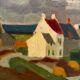 Tableau vue de la presqu’île de Quiberon, Denise Dexarch 1966