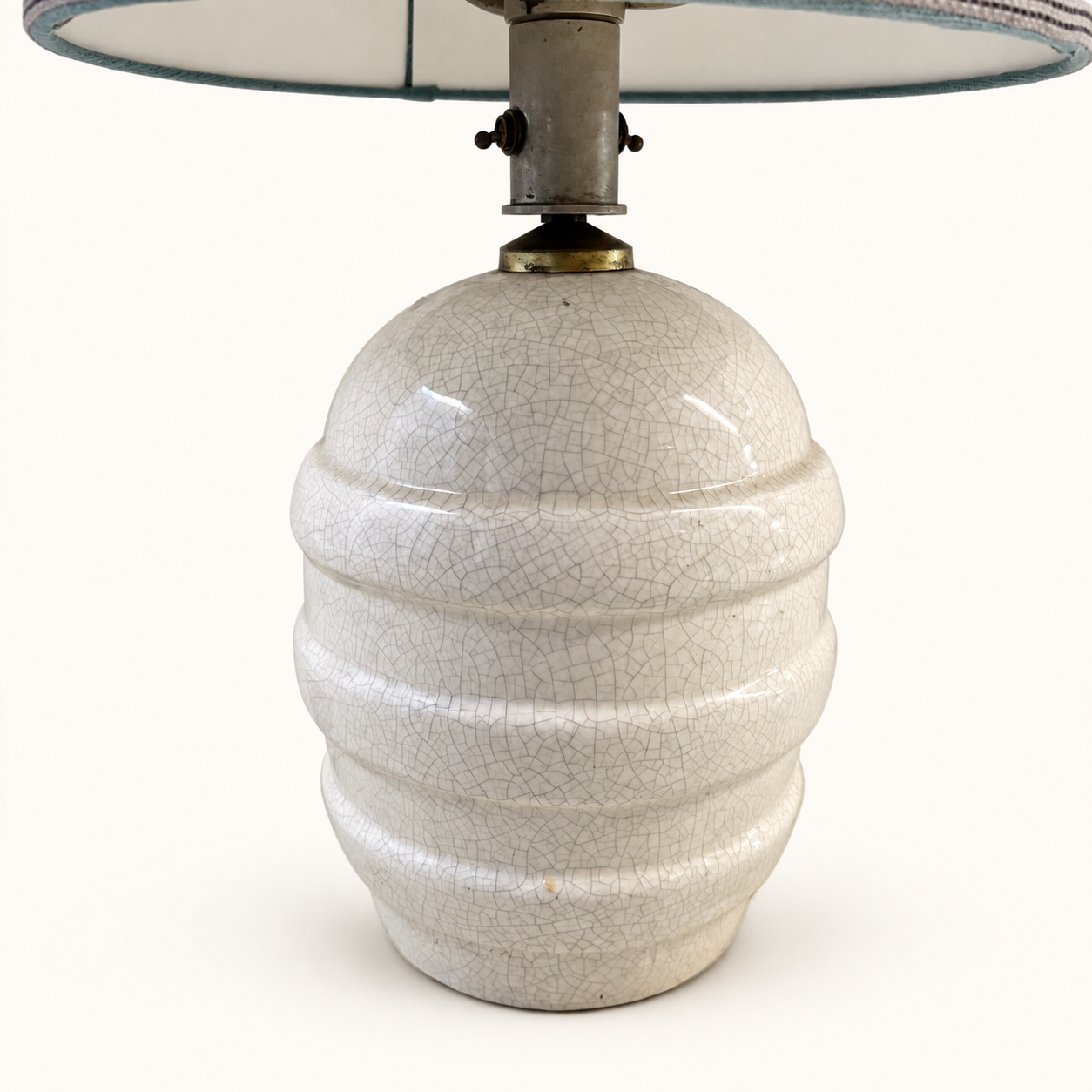 Lampe Art déco en céramique craquelée