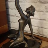 Lampe Art Déco - Danseuse au globe