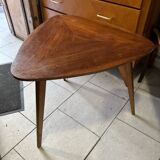 Vintage triangular tripod coffee table