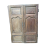 Pair of antique oak closet doors