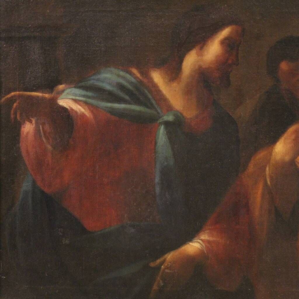 Great Italian painting from the 17th century, the Tribute Money