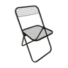 1980 foldable chair in black metal