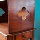 Hazelnut dressing table in the Louis XV style. Late 19th century France, rustic construction.