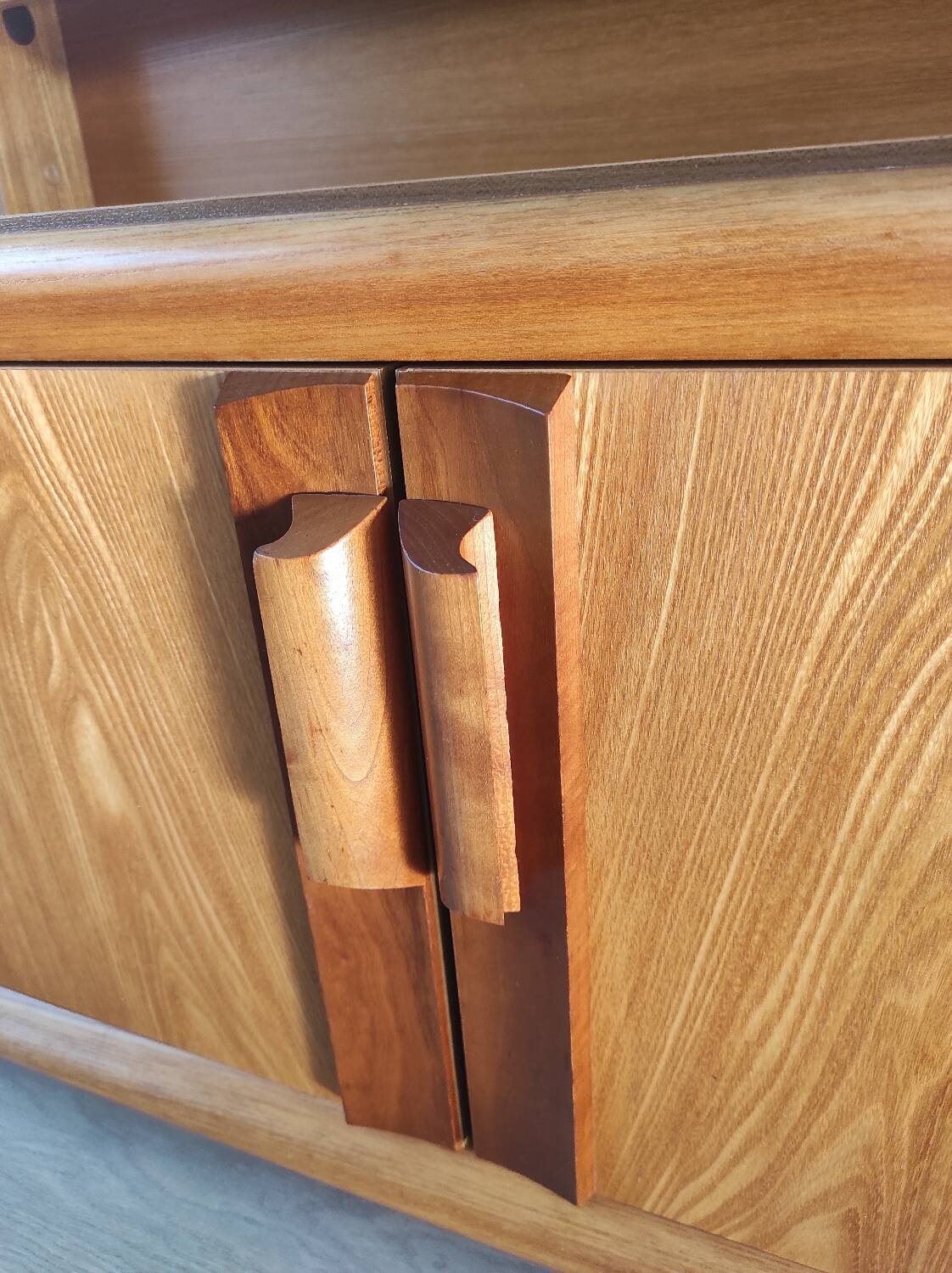 Vintage chest of drawers with triptych mirror, 60's