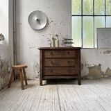 Solid elm aranjou chest of drawers