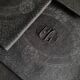 Set of four old damasked towels tinted black