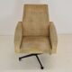 Mid-century swivel armchair with wheels 1970's