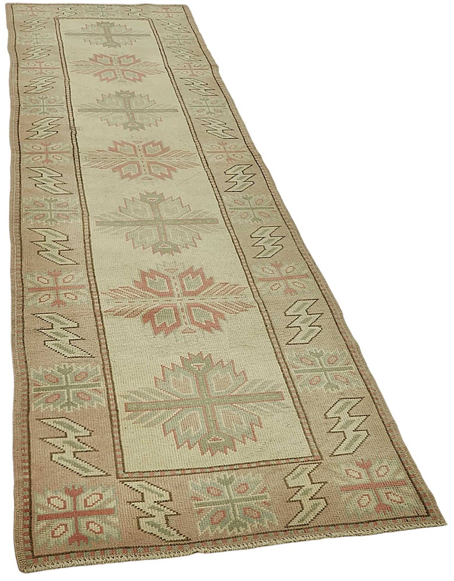 Turkish Vintage Anatolian Rug 86 cm x 294 cm