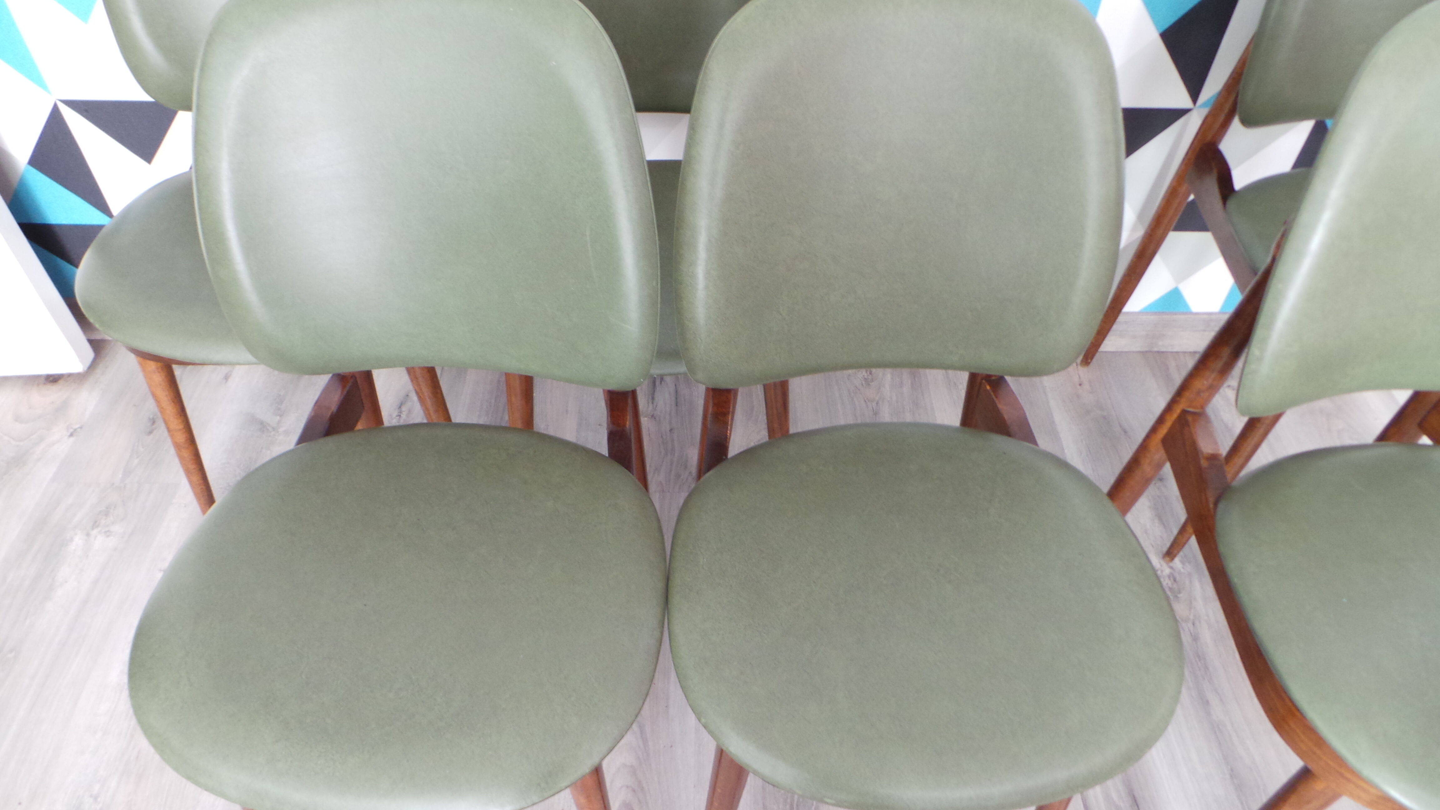 Set of 6 chairs model Pegasus at baumann around 1960