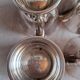 Superb set of 4 silver-plated goblets from the famous house.