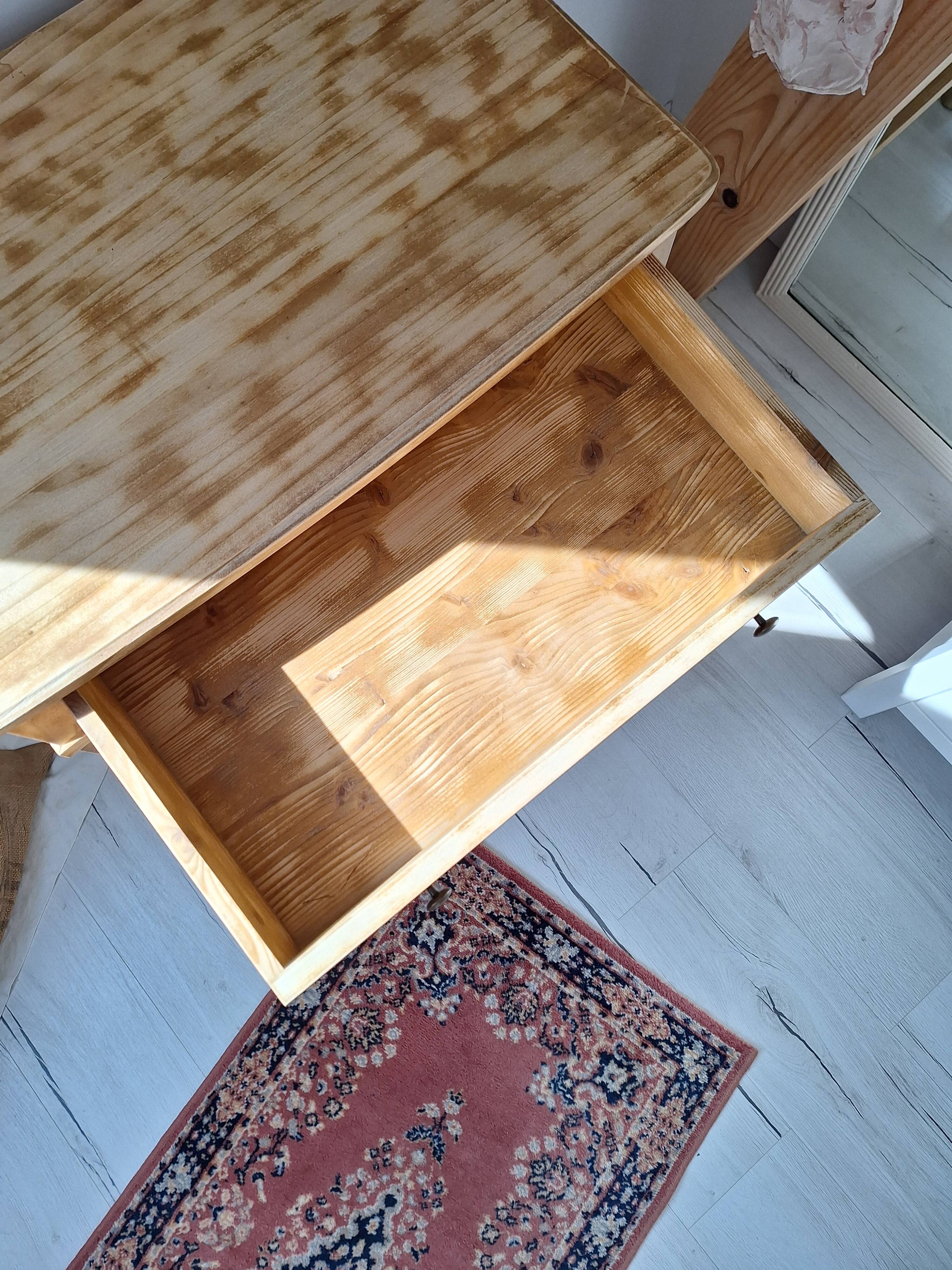 Bureau / Side table / Console in solid wood in Louis-Philippe style