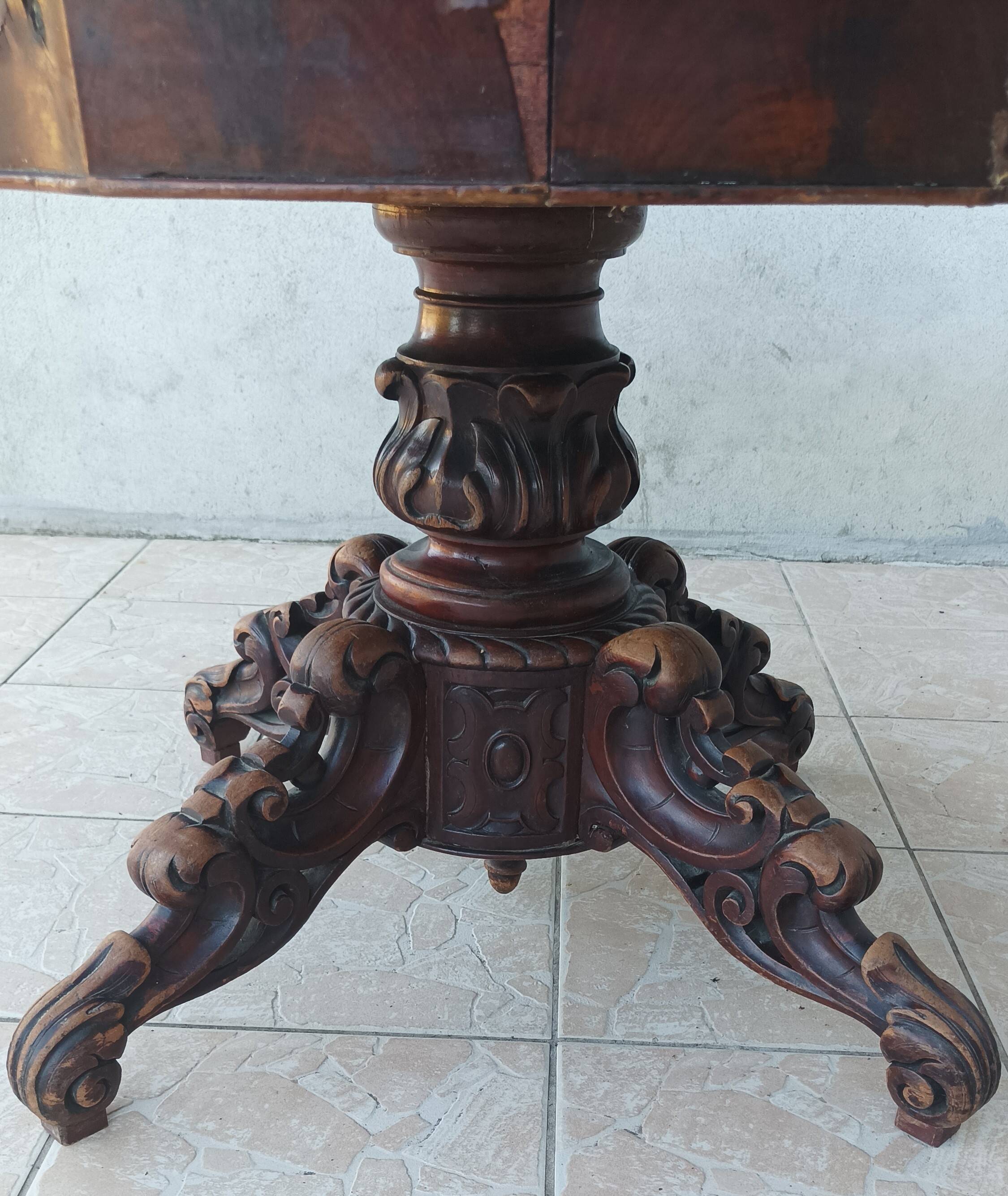 19th century English mahogany table