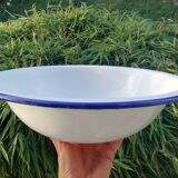 Bassine en tôle émaillée