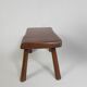 Vintage oak stump stool, 1960s