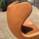 Fritz Hansen Egg Chair 07-'63 Cognac Camel vintage leather NEW CONDITION!!