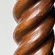 Large twisted solid oak column, early 20th century