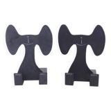 Vintage metal bookends