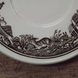 Set of 4 Saucers Quality Retired Villeroy & Boch Black/White Anjou Design 4655