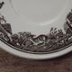 Set of 4 Saucers Quality Retired Villeroy &Boch Black/ White Anjou Design 4655