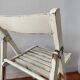 Set of 4 vintage folding chairs with wabi sabi patina