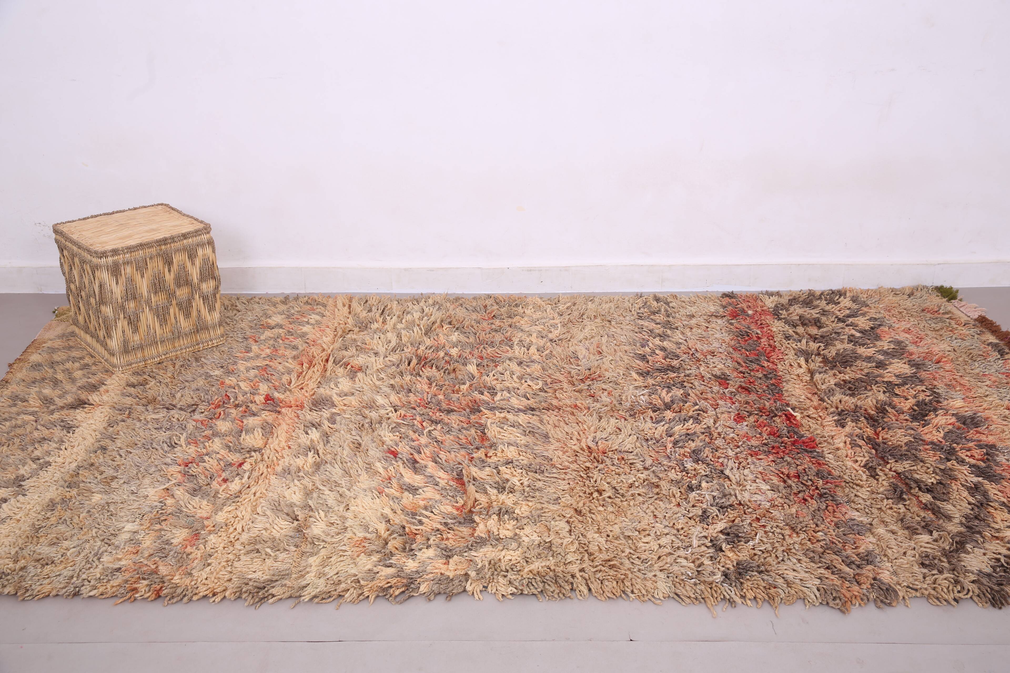 Shag Vintage Moroccan Rug 166 x 318 cm - Old Berber Wool rug handmade