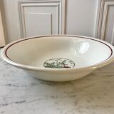 Plat creux Saint-Amand Céranord motif moulins années 60