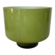 Cache pot vide poche pâte de verre vert