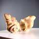 Antique alabaster centrepiece in the shape of a shell, 19th-20th century.